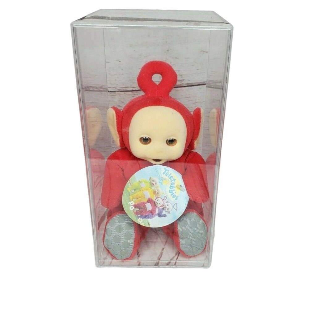 Eden Po 1998 9" Vintage Red Teletubby Fiber Plastic Pellet Filling Stuffed Toy